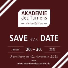 Save the date: Akademie des Turnens – Winter-Edition
